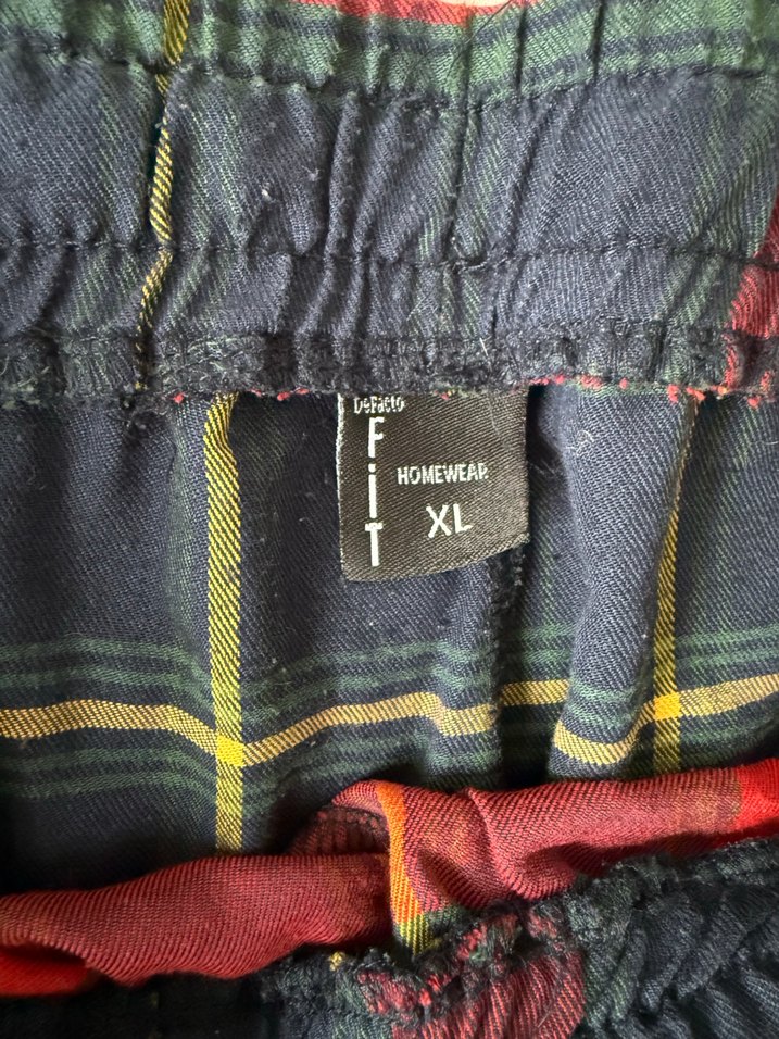 Erkek Ekoseli Rahat Pijama Altı - Görsel 4