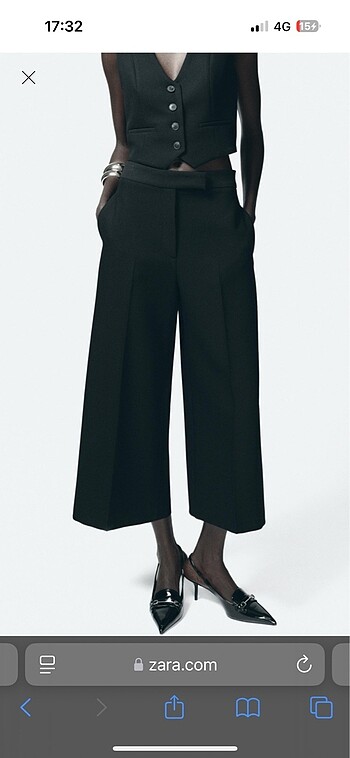 Zara kısa paça pantolon
