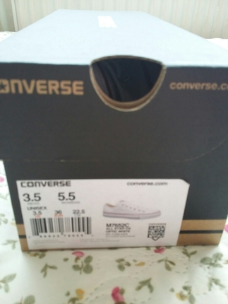 36 Beden beyaz Renk SIFIR orijinal converse 36