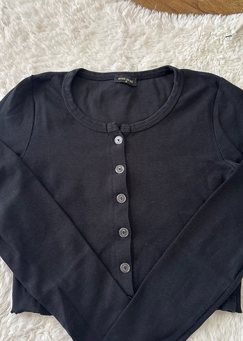 River Island Düğmeli Siyah Kadın Hırka