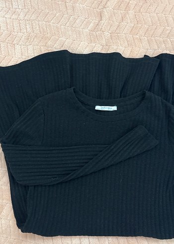 Siyah Kadın Uzun Kollu Triko Kazak - Görsel 3