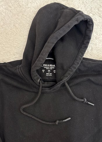 Pull and Bear Pull Bear Siyah Kapusonlu Sweatshirt