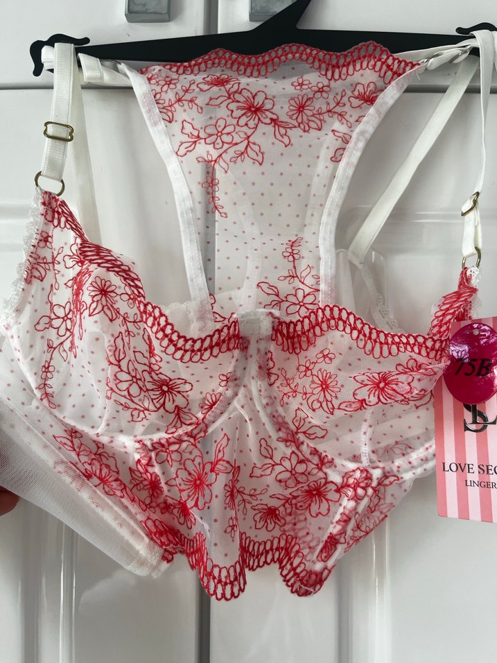 Nakışlı Kırmızı Bohem Midi Sütyen - Görsel 3