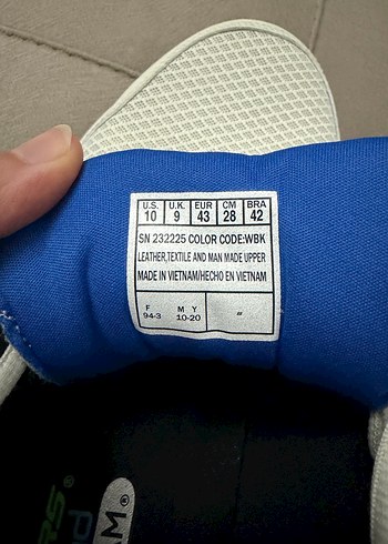 Skechers Sckers Beyaz Erkek Spor Ayakkabı