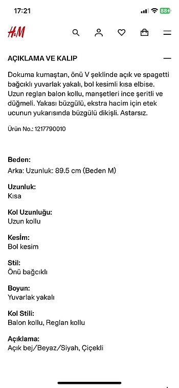 H&M elbise tunik - Görsel 3