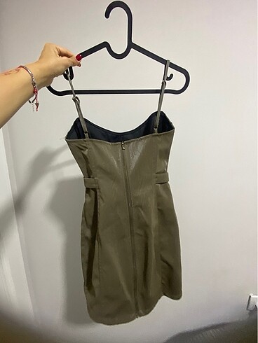 Bershka yeşil elbise