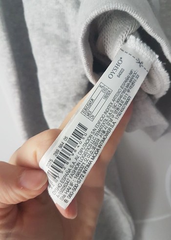 Gri OYSHO Kapüşonlu Kadın Sweatshirt - Görsel 8