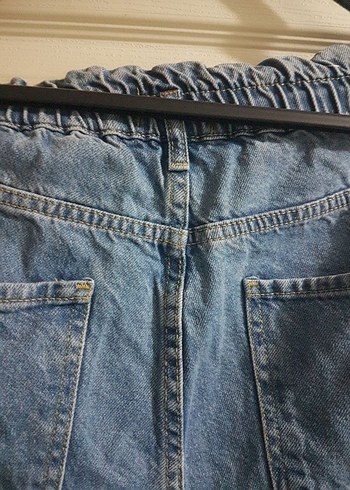 defacto Belden Lastikli Mom Jean - Görsel 5