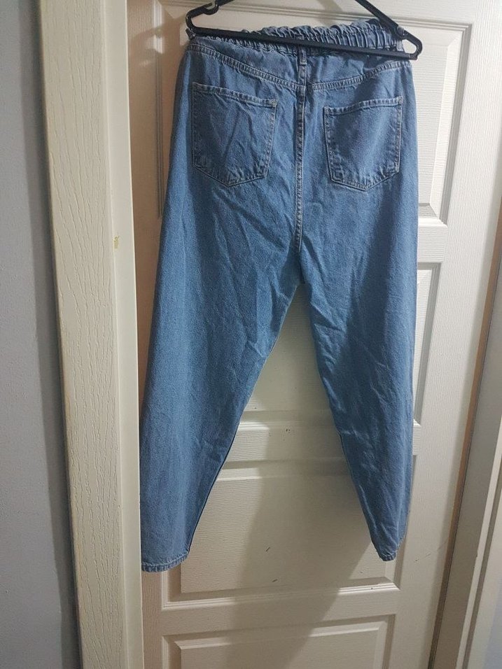 defacto Belden Lastikli Mom Jean - Görsel 2