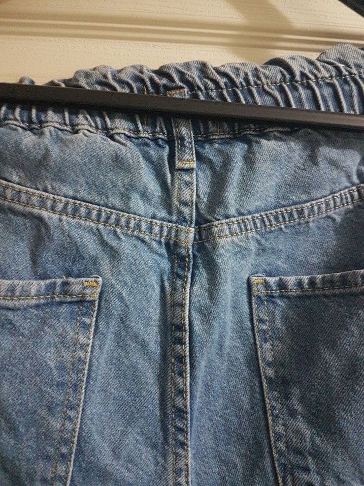 defacto Belden Lastikli Mom Jean - Görsel 5