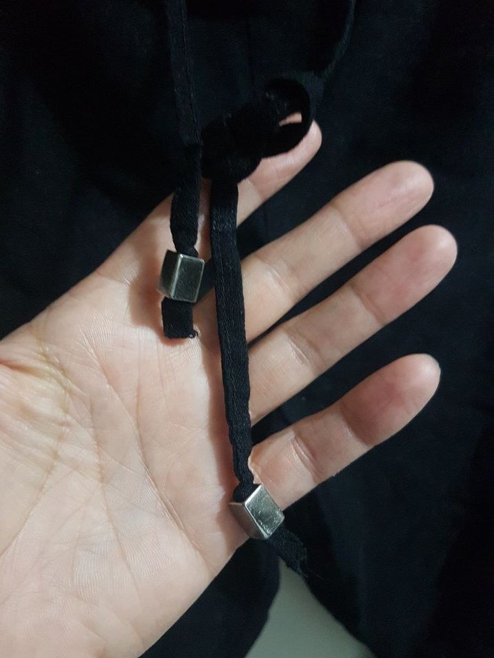 lcw  Siyah Keten Midi Bol Paça Pantolon - Görsel 4