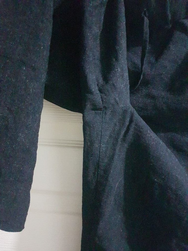 lcw  Siyah Keten Midi Bol Paça Pantolon - Görsel 3