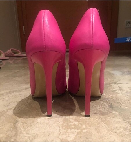 39 Beden pembe Renk Stiletto pembe ayakkabı