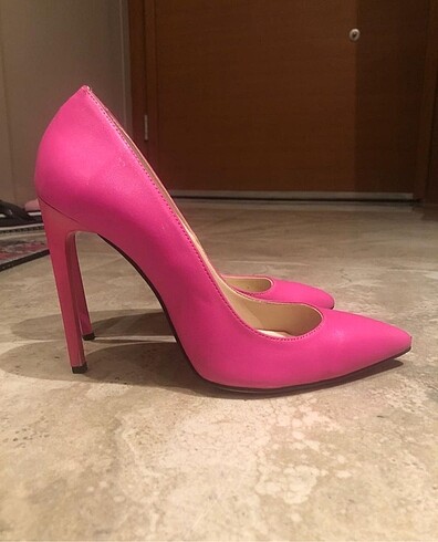39 Beden Stiletto pembe ayakkabı