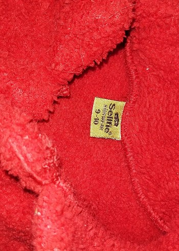 Düğmeli Kırmızı Midi çocuk Kaban - Görsel 6