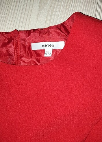 36 Beden kırmızı Renk Koton elbise 36 beden