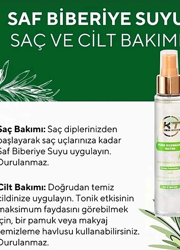 Biberiye suyu saç we yüz spreyi - Görsel 2