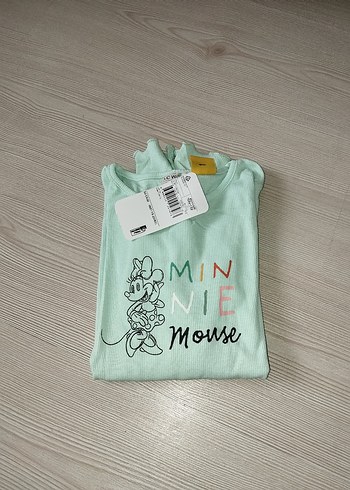 Kız Çocuk Mint Yeşili Uzun Kollu Tişört - Görsel 7