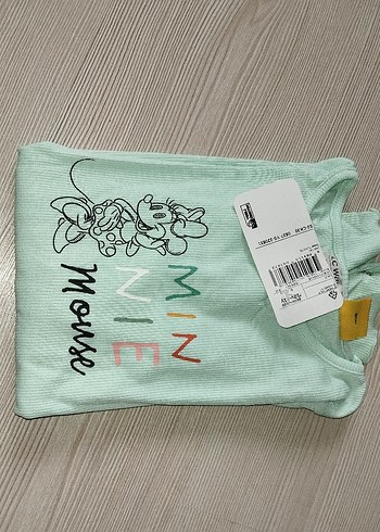 Kız Çocuk Mint Yeşili Uzun Kollu Tişört - Görsel 5