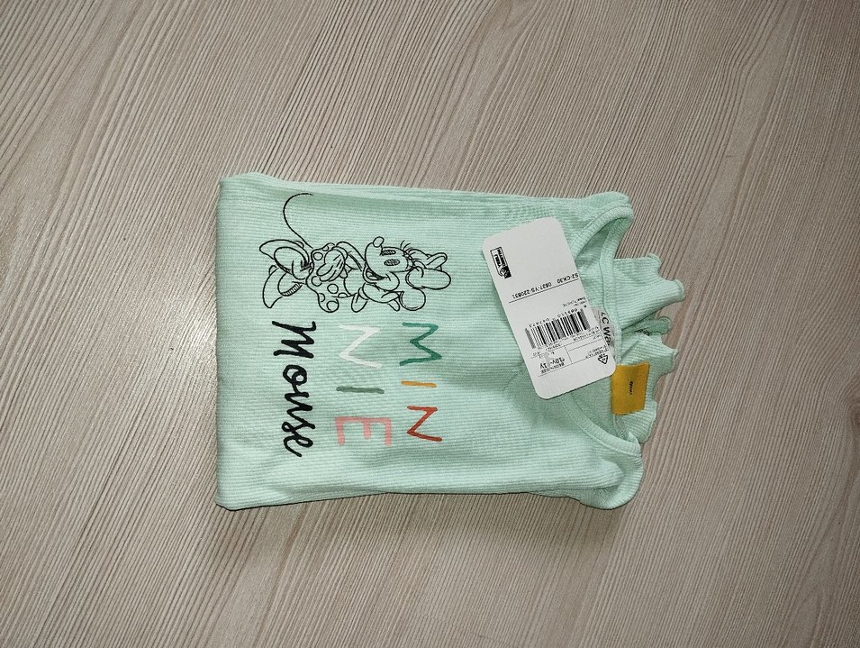 Kız Çocuk Mint Yeşili Uzun Kollu Tişört - Görsel 5