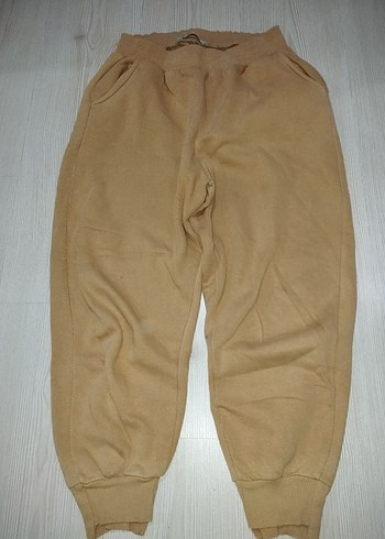 Bej Kadın Salaş eşofman altı - Görsel 3