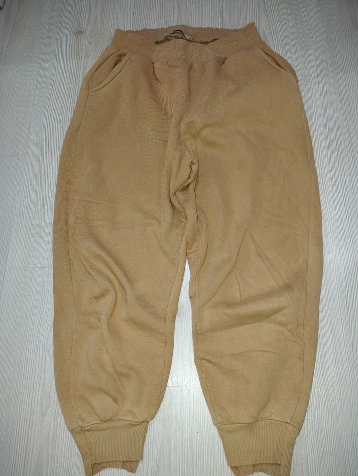 Bej Kadın Salaş eşofman altı - Görsel 3