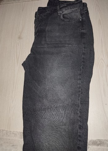 Trendyol & Milla Gri Kadın Loose Fit Midi Denim Pantolon