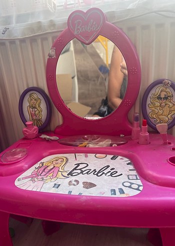 Barbie Temalı Renkli Pembe Çocuk Şifonyeri - Görsel 2