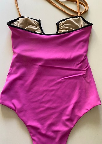 Pembe Kemerli Mini Askılı Mayo - Görsel 3