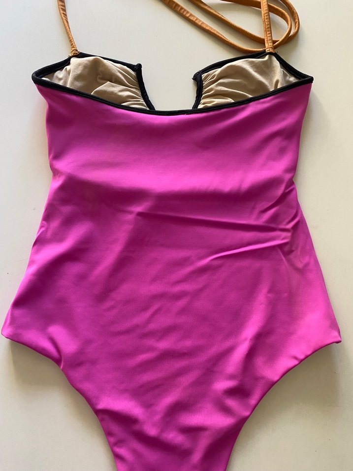 Pembe Kemerli Mini Askılı Mayo - Görsel 3