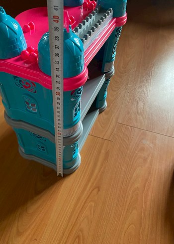 Renkli Pembe ve Mavi Oyuncak Kale - Görsel 9