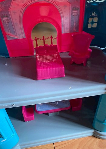 Renkli Pembe ve Mavi Oyuncak Kale - Görsel 6