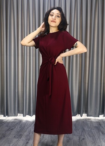 s Beden Belden bağlama detay elbise S / M / L / XL Bedenleri mevcuttur