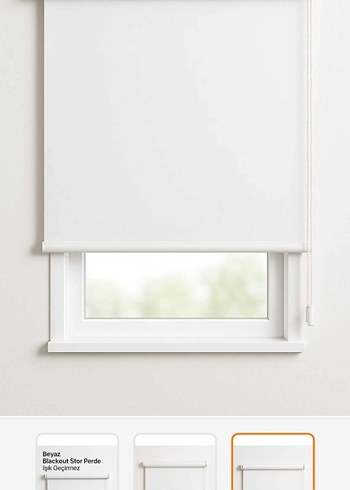 Beyaz Karartma Stor Perde - Görsel 3