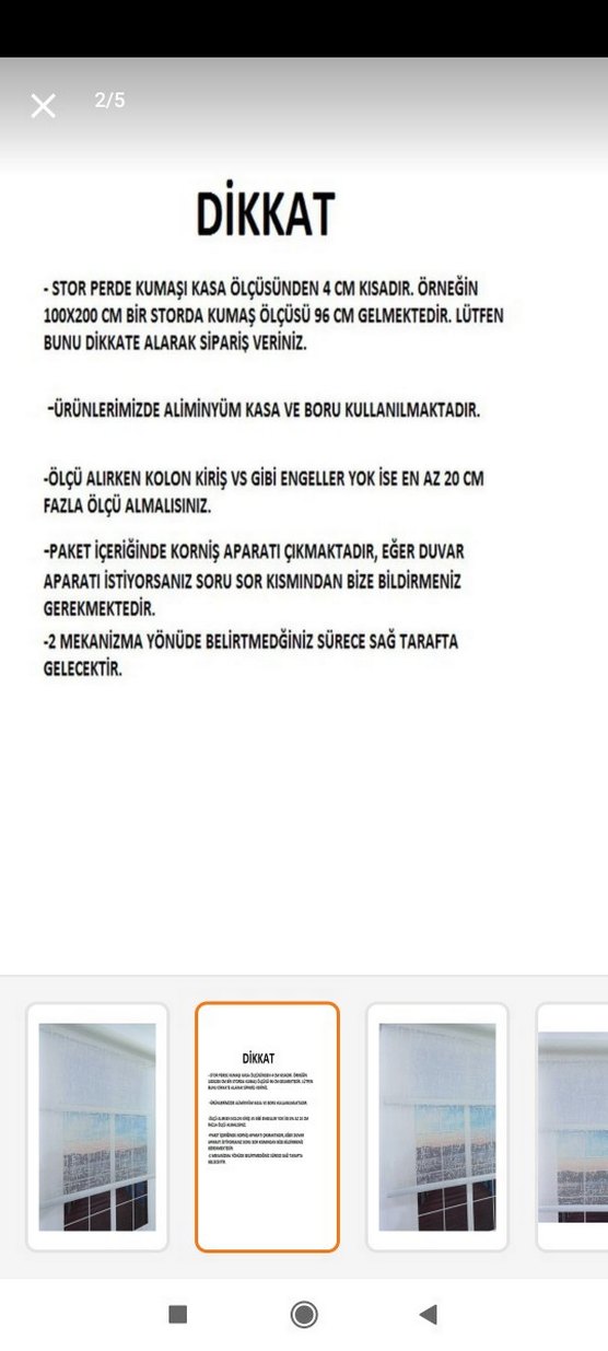 ÇİFT MEKANİZMALI PERDE - Görsel 2