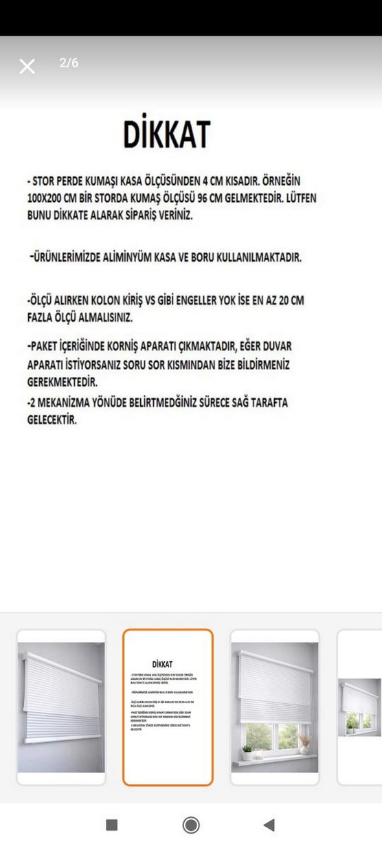 JALUZİ GÖRÜNÜMLÜ STOR PERDE - Görsel 2