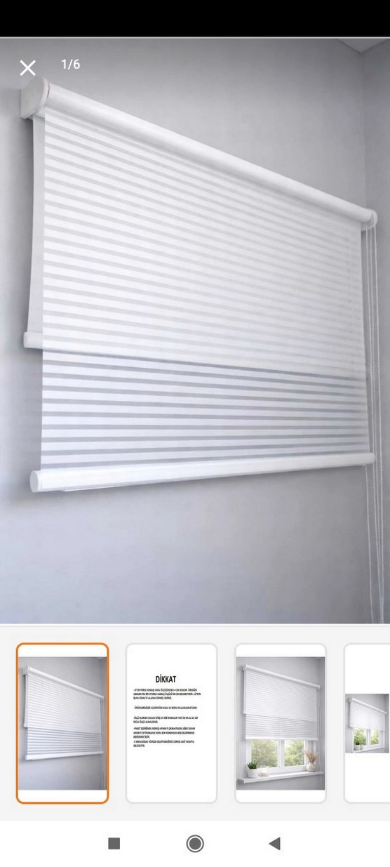 JALUZİ GÖRÜNÜMLÜ STOR PERDE - Görsel 3