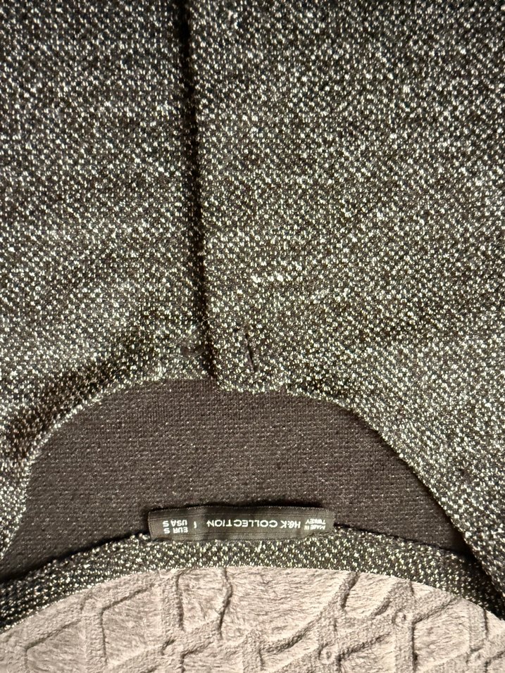 Düğmeli Gri Kadın Triko Kazak - Görsel 2