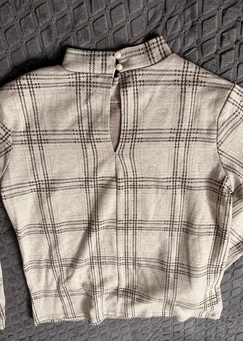 Nakışlı Dantel Detaylı Vintage Bej Bluz - Görsel 3