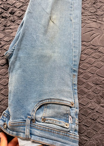 Erkek Mavi Denim Dügmeli Rahat Kesim Kot - Görsel 2