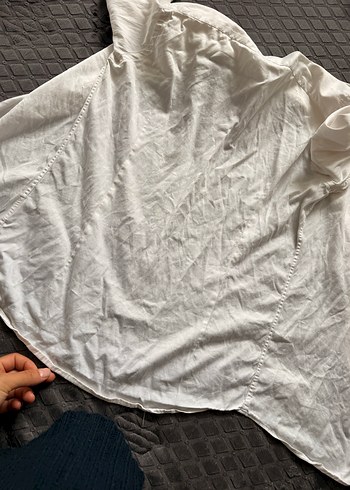 Beyaz Keten Erkek Gömlek, Uzun Kollu, Düğmeli - Görsel 3