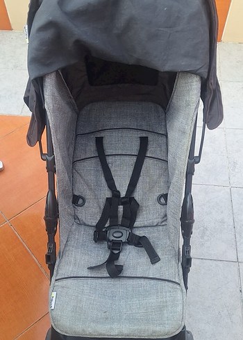 Gri Bebek Arabası Hafif ve Katlanabilir - Görsel 7