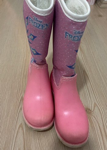 Kız Çocuk Pembe Frozen Desenli Çizme