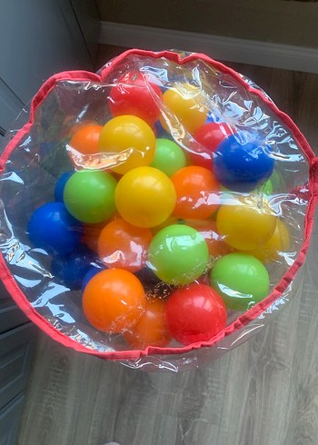 Renkli Plastik havuz  Oyun Topları - Görsel 4