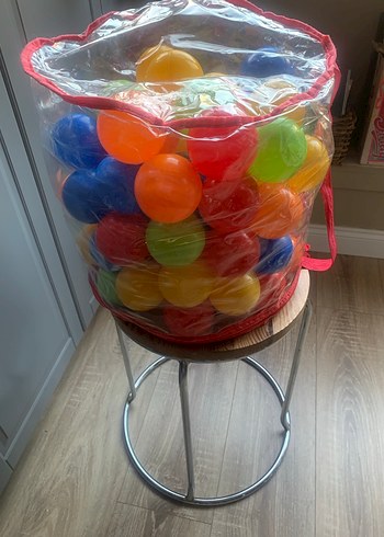 Renkli Plastik havuz  Oyun Topları - Görsel 3