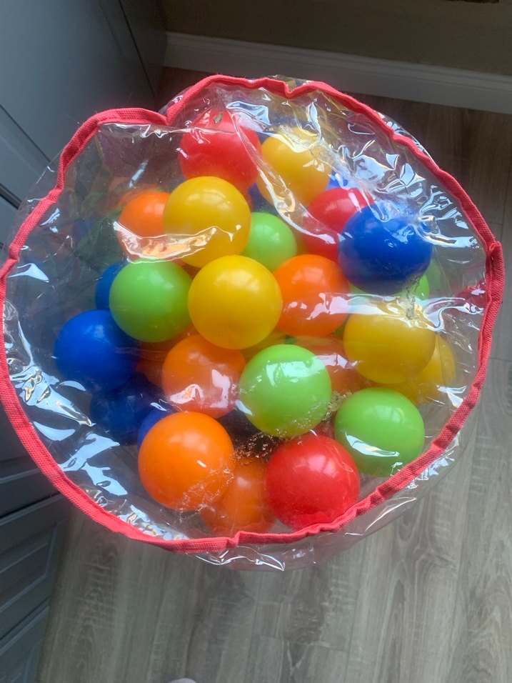 Renkli Plastik havuz  Oyun Topları - Görsel 4