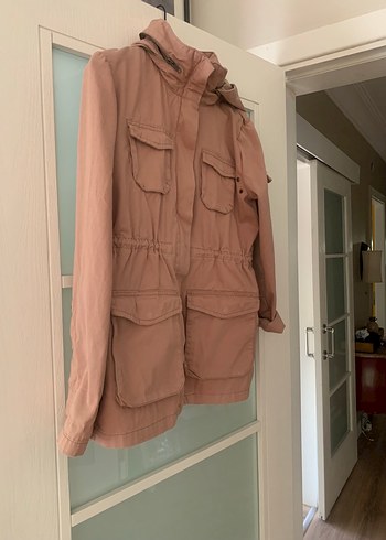 H&M. Pembe kadın parka. (38) beden - Görsel 4