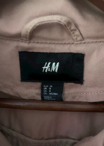 H&M. Pembe kadın parka. (38) beden - Görsel 3