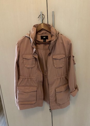 H&M. Pembe kadın parka. (38) beden - Görsel 5