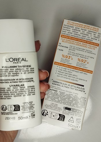 Beden Renk L'Oréal Revitalift Clinical SPF 50+ Günlük Koruma Kremi